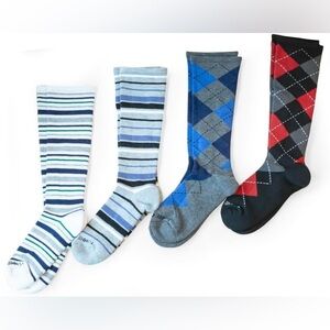 Tommie Copper Men’s 4 pack of Compression Over the Calf  Socks - Sizes 9-11.5